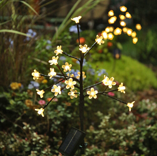 OPASOLAR Garden Decorative Lights, Solar Flower Lights, Landscape Tree Lights, Fairy Garden Lights for Pathway Patio Yard Deck Walkway Garden Christmas Decorations Lights Outdoor - Opasolar